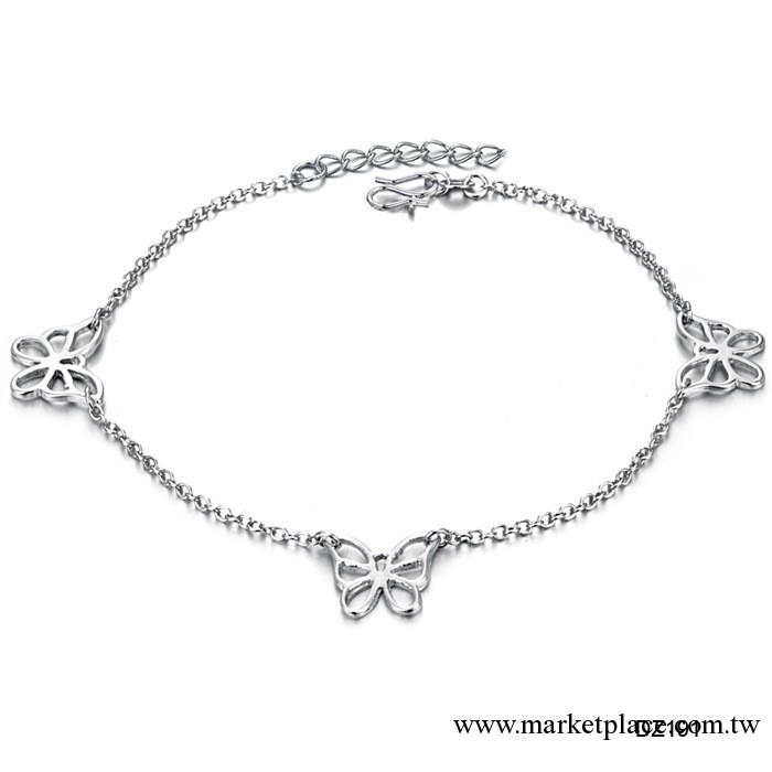 Platinium Plated Anklets 飾品 創意首飾 鍍白金女生腳鏈 91工廠,批發,進口,代購