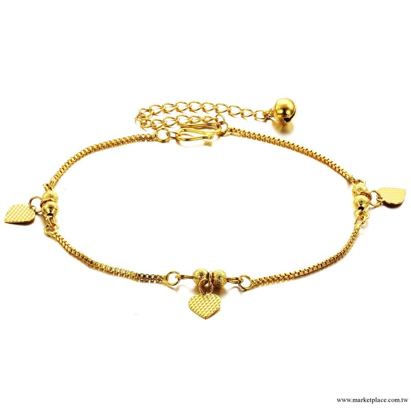 Gold Jewelry Anklets 飾品批發 18金首飾  腳鏈KZ721工廠,批發,進口,代購