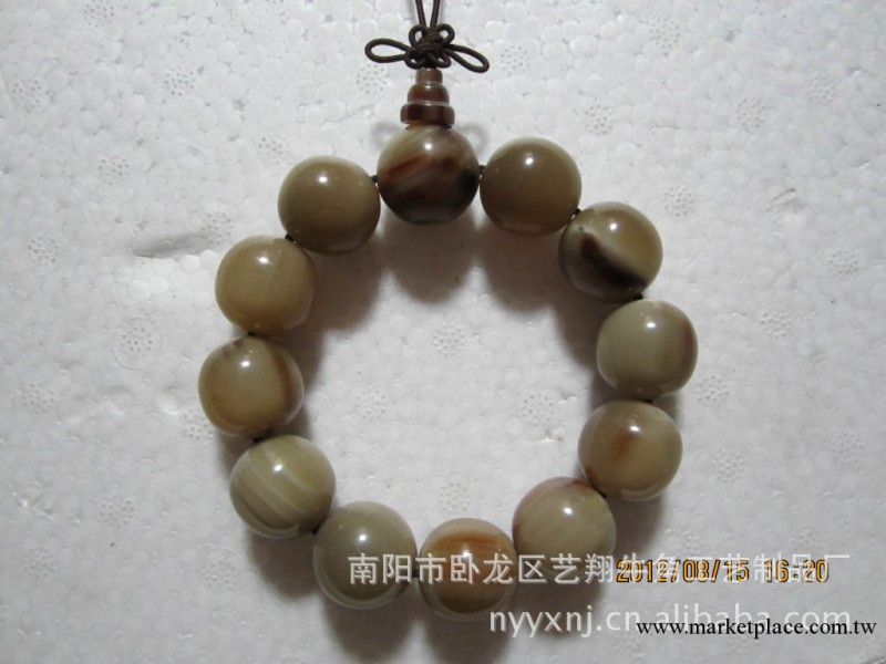 廠傢供應非洲白犛牛角手鏈，手串，規格20mm 毎串12顆 圖片工廠,批發,進口,代購