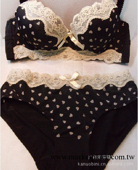 爆款!正品奢華深V蕾絲復古文胸套裝四排扣調整型少女內衣 外貿單工廠,批發,進口,代購