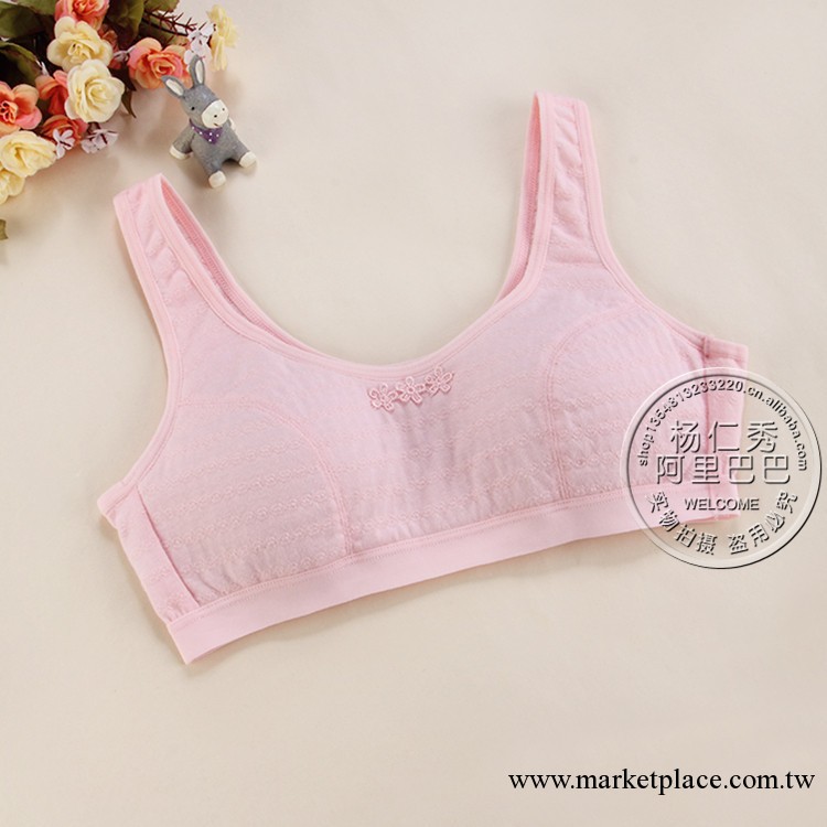 1041少女品牌文胸批發 學生內衣 純棉背心發育期無鋼圈文胸 廠傢工廠,批發,進口,代購