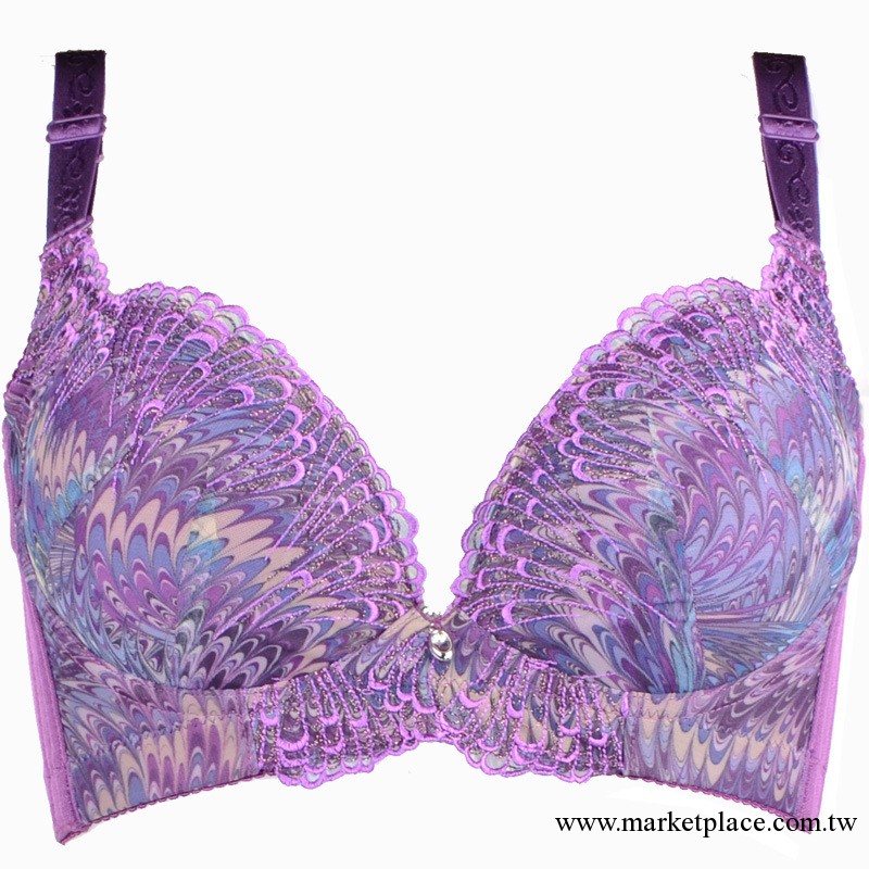 外貿品牌文胸廠傢孔雀新款磁療性感文胸調整聚攏文胸女士內衣批發工廠,批發,進口,代購