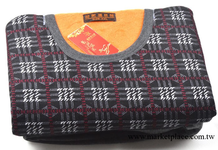 廠傢直銷 男士式雙面不倒絨黃金甲保暖內衣套裝批發工廠,批發,進口,代購