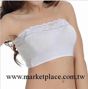 批發春夏韓版 防走光莫代爾棉裹胸蕾絲黑白打底衫抹胸文胸內衣 女工廠,批發,進口,代購