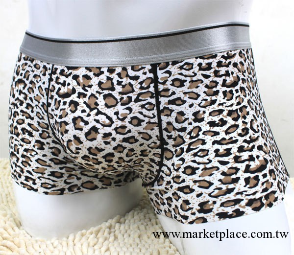 C2015經典豹紋冰絲無痕男士內褲批發平角男式內褲內衣廠傢直銷工廠,批發,進口,代購