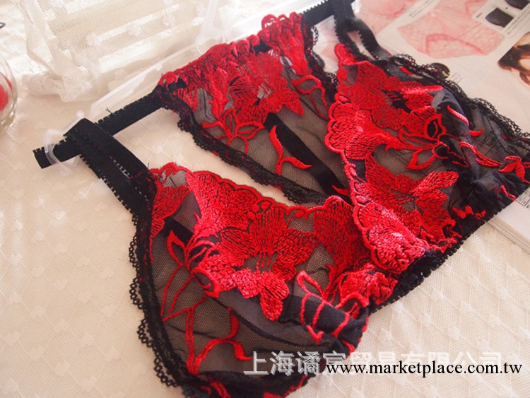 特惠性感情趣套裝精致透明刺繡三點式內衣套裝女士情趣套裝批發工廠,批發,進口,代購