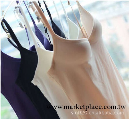 維多外貿外單內衣吊帶式文胸多色美國頂級品牌無痕莫杯背心帶文胸工廠,批發,進口,代購