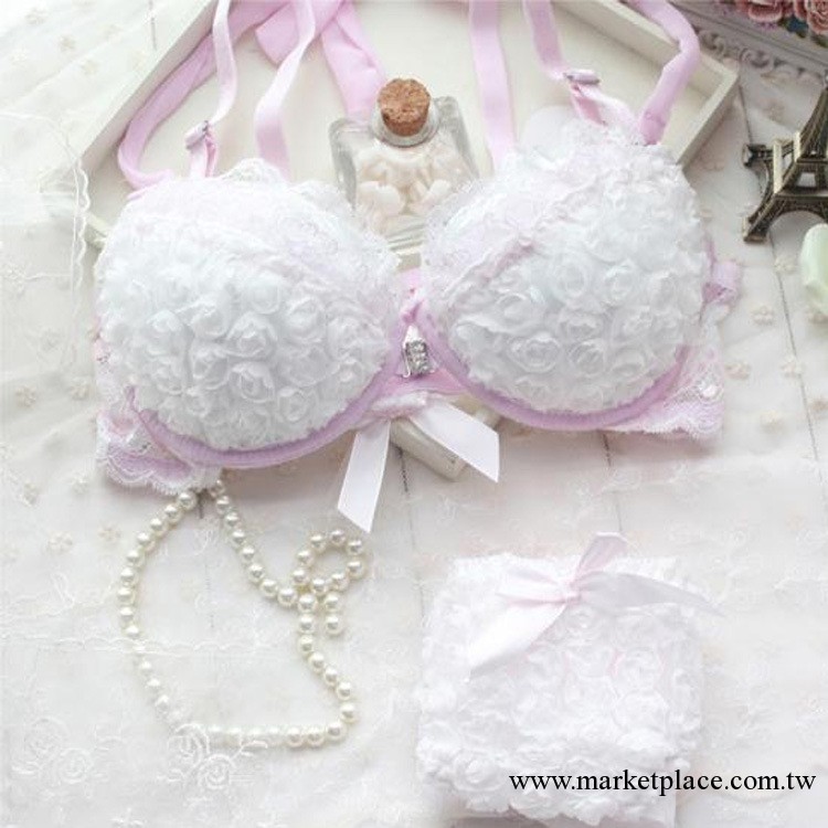 批發 玫瑰性感前扣掛脖子少女文胸 套裝文胸 內衣文胸工廠,批發,進口,代購
