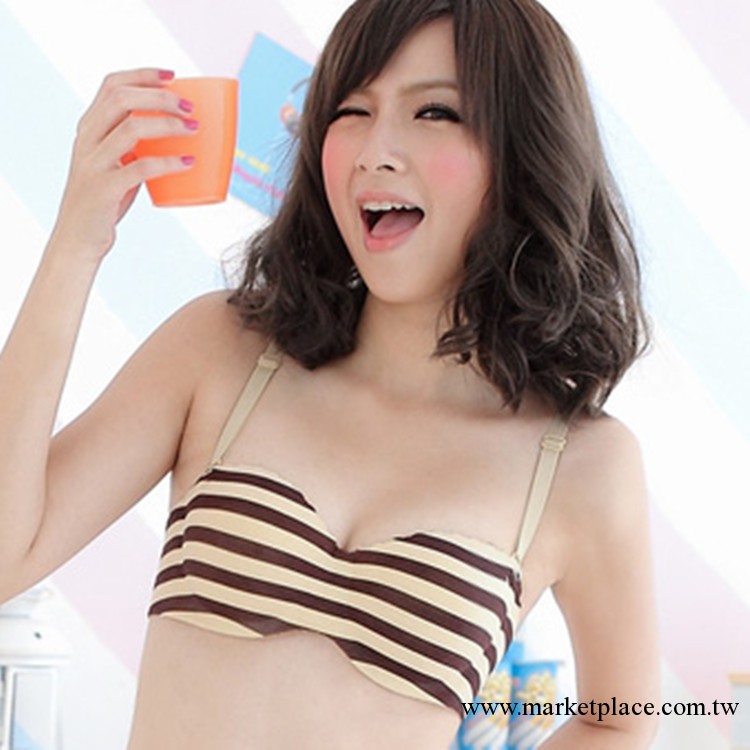 667  女士時尚外貿一片式式文胸 日單少女內衣套裝工廠,批發,進口,代購