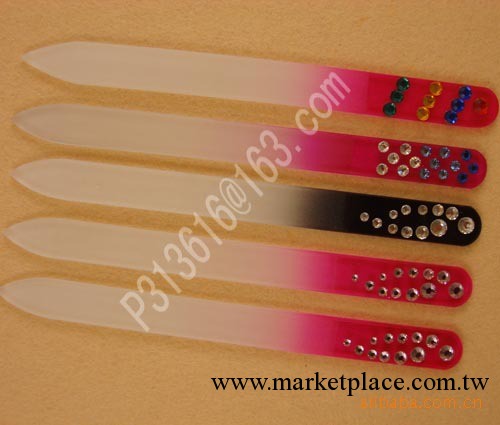 供應帶鉆玻璃銼,Glass nail file,好質量指甲銼，GNF002_1工廠,批發,進口,代購