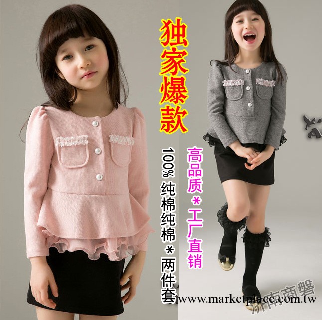 童裝13最新春秋款*高品質童套裝*網紗裙2件套裝*連衣裙可加工定做工廠,批發,進口,代購