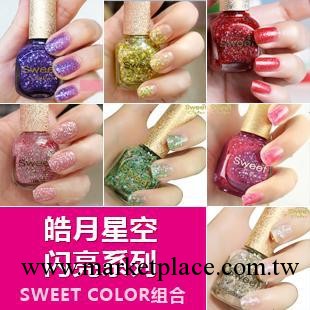 招淘寶分銷Sweet Color指甲油  皓月星空24色閃亮組 12ML工廠,批發,進口,代購