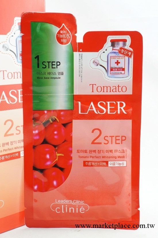 正品韓國可萊絲 番茄西紅柿安瓶面膜25ml+3ML 美白收毛孔工廠,批發,進口,代購