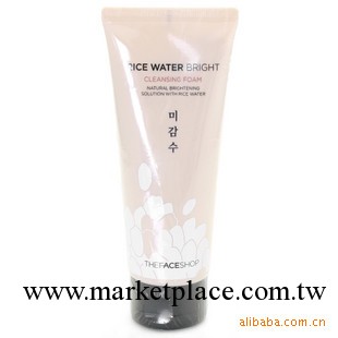 正品批發 The face shop 新款大米洗面奶150ML 美白保濕收毛孔工廠,批發,進口,代購