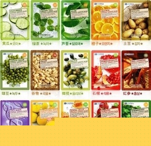 正品 韓國原裝FOOD HOLIC 3D面膜天然美容補水美白面膜貼可批發工廠,批發,進口,代購