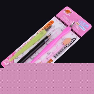2531 化妝美容工具四件套 眉筆/去死皮/兩頭眼影棉/小刀22g600/件工廠,批發,進口,代購