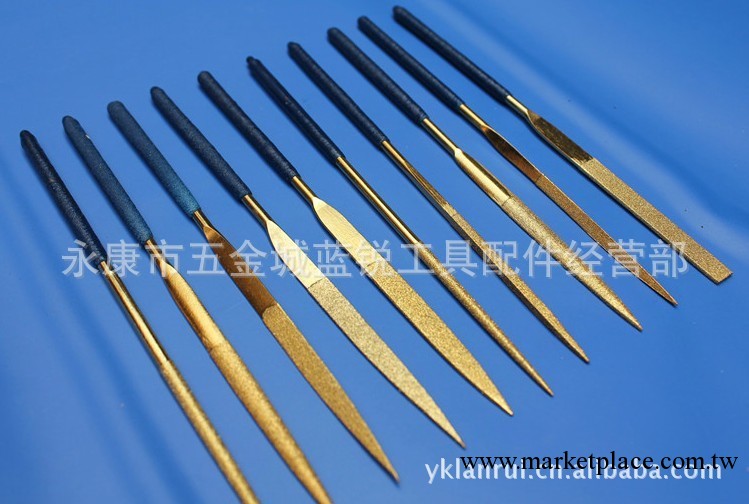 鍍鈦金色金鋼石銼刀5*180MM 組合整形銼工廠,批發,進口,代購