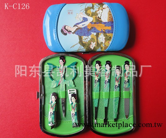 廠傢熱賣 鐵框7件復古美女圖 美容工具套裝 美容套裝工廠,批發,進口,代購