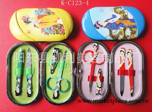 廠傢熱銷 復古四大美女圖 四件套美容工具套裝 款式新穎美容套裝工廠,批發,進口,代購