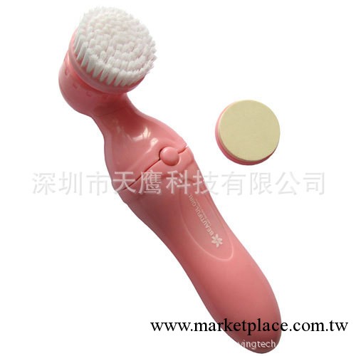 女士美容儀 女士清潔美容儀 潔面刷頭+化妝海頭棉 清潔美容儀工廠,批發,進口,代購