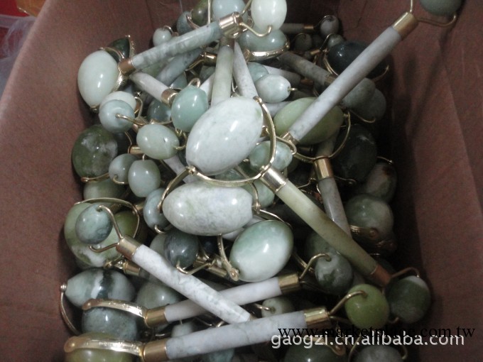 天然玉石美容器 岫玉美容器(雙頭)工廠,批發,進口,代購