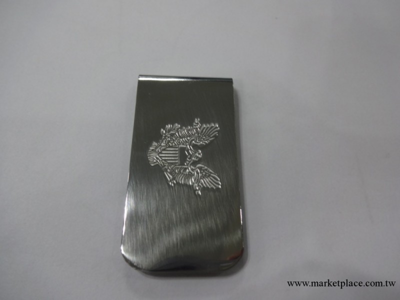 供應 70*20MM長款金屬錢夾 腐蝕入色不銹鋼錢夾 時尚絲印錢夾工廠,批發,進口,代購