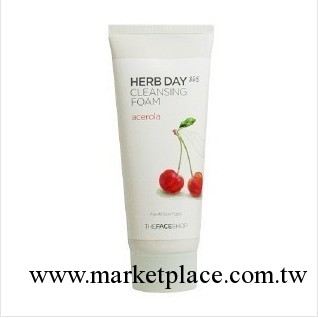 韓國正品The Face Shop HerbDay365櫻桃洗面奶 美白補水批發・進口・工廠・代買・代購