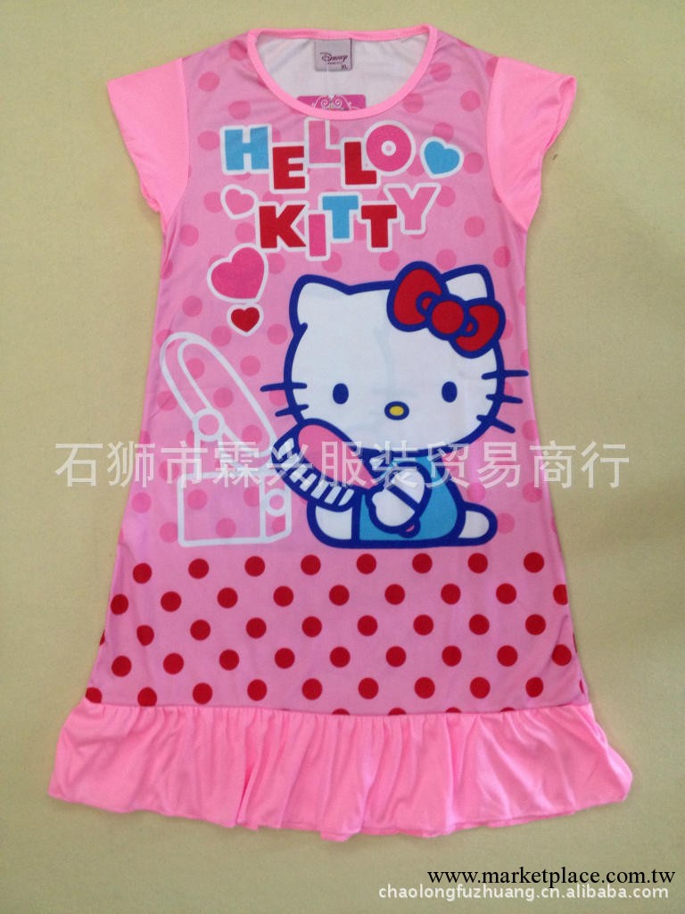 廠傢直銷 夏季Hello Kitty 外貿原單童裙 連衣裙 公主裙 外貿童裝工廠,批發,進口,代購