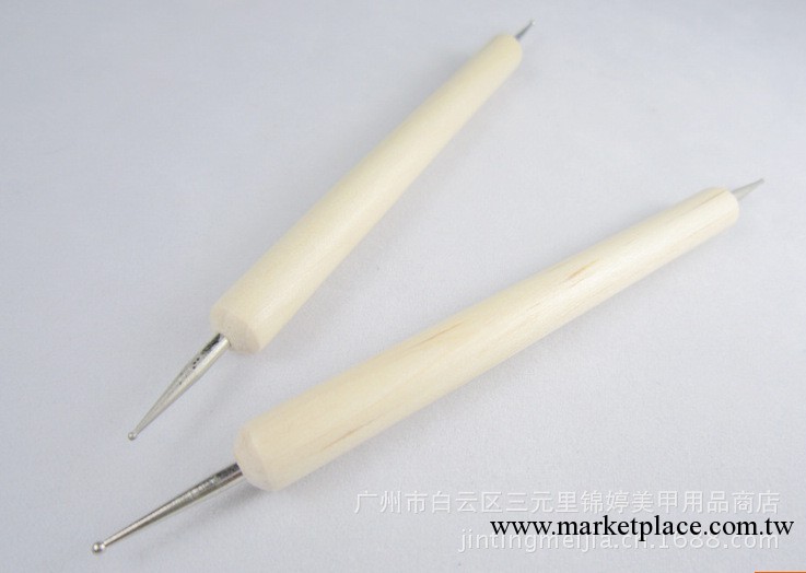 美甲工具 木桿點鉆筆 點花針 兩頭直工廠,批發,進口,代購