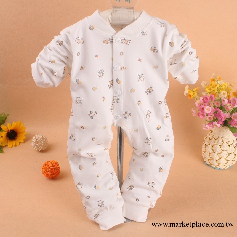 嬰泰3097 秋冬裝新款嬰兒純棉保暖衣服寶寶對開哈衣爬服連身衣工廠,批發,進口,代購