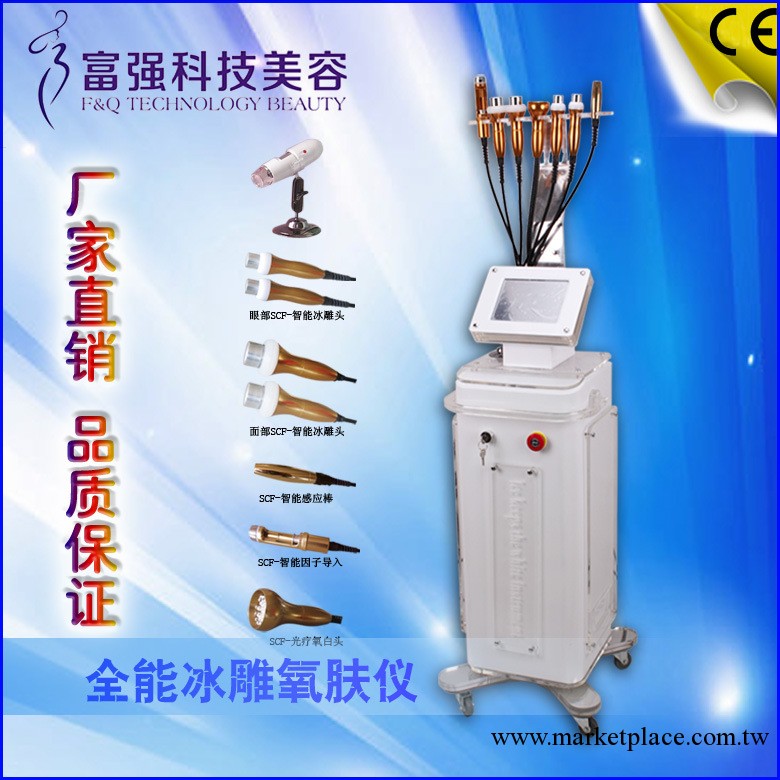 廠傢供應美容儀器2012新款立式皮膚檢測儀冰電波拉皮儀面部導入儀工廠,批發,進口,代購
