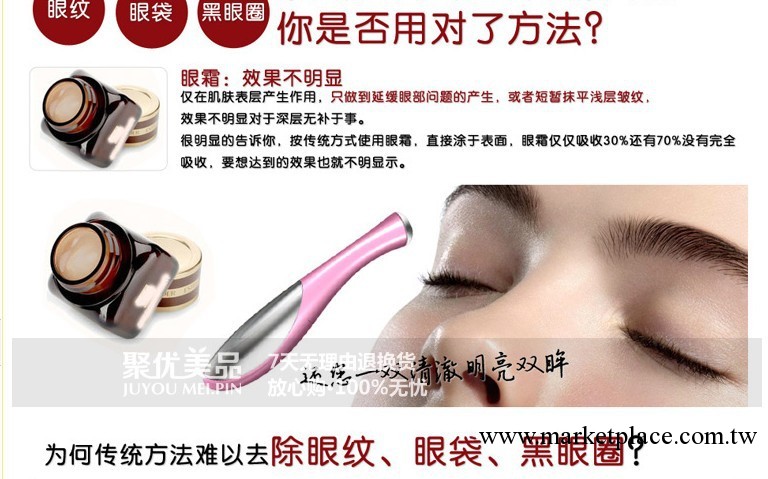 眼部去皺去眼袋離子導入儀 眼部美容儀 眼部導入器工廠,批發,進口,代購