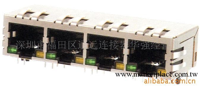 供應RJ45網絡插座連接器帶濾波器工廠,批發,進口,代購