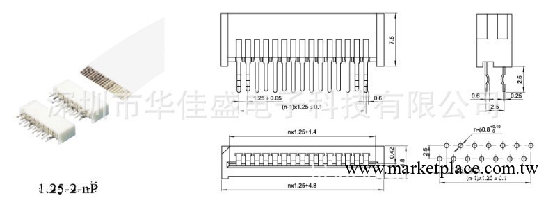 FFC/FPC連接器 FPC連接器針座 FPC間距0.5MM 扁平連接器工廠,批發,進口,代購