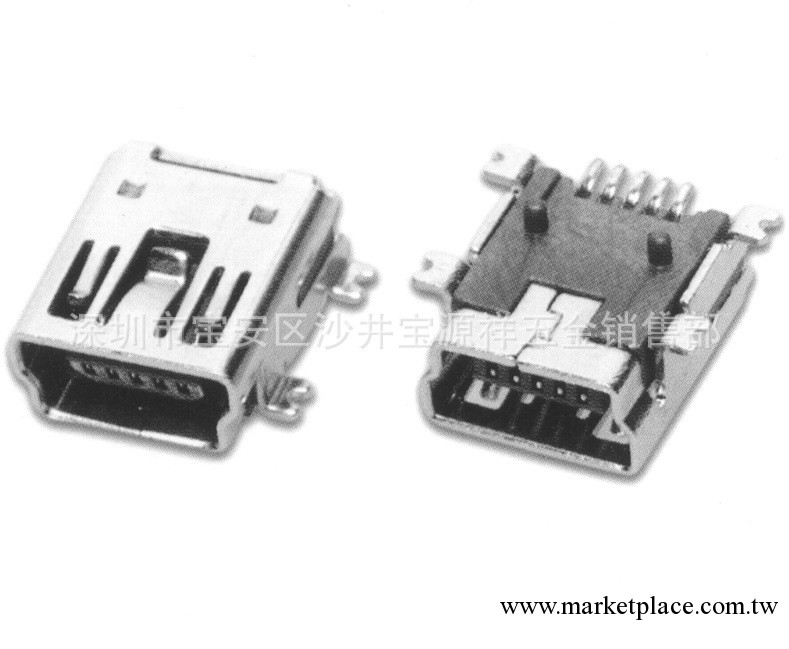 廠傢出售 MINI5P-Fusb連接器 深圳usb連接器工廠,批發,進口,代購