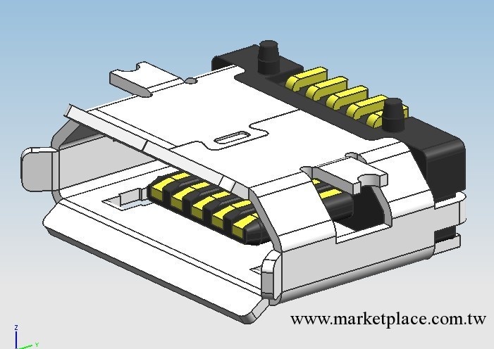 供應 USB連接器 MICRO-貼片 USB母座工廠,批發,進口,代購