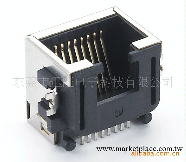 批發供應SMT型品質RJ45電腦連接器（圖） rj45工廠,批發,進口,代購