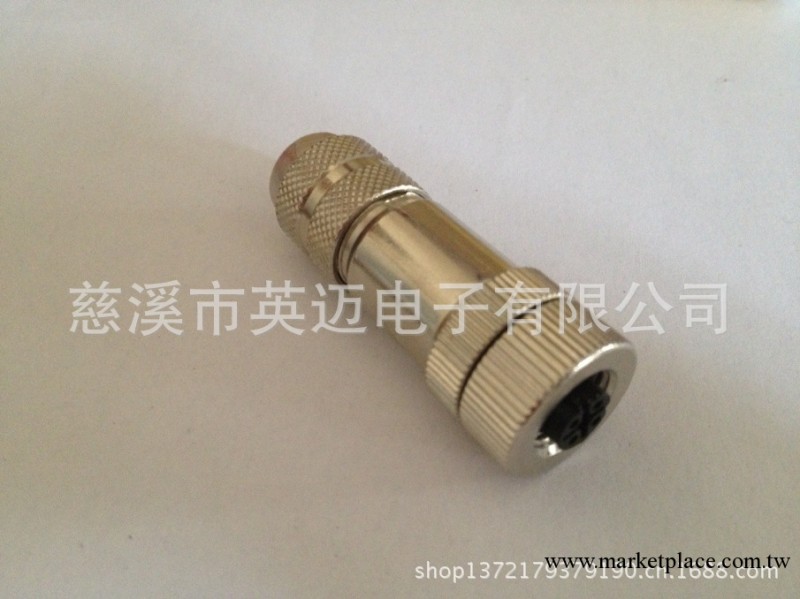 M12連接器金屬屏蔽母頭A.B.D型4.5.8芯工廠,批發,進口,代購