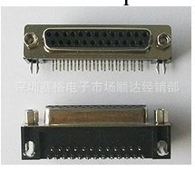 DR25 DB25 雙排 母頭 彎腳串口VGA連接器工廠,批發,進口,代購