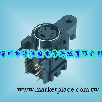 4PIN S端子，帶彈片DIN連接器，DIN插座(圖)工廠,批發,進口,代購