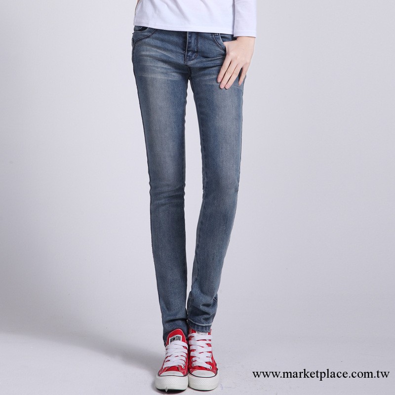 2013秋季新款韓版女裝復古牛仔褲 修身顯瘦小腳牛仔褲 女工廠,批發,進口,代購