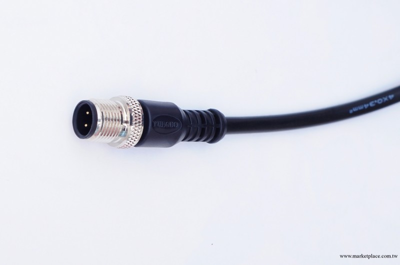 M12 4孔直頭澆註2米PVC電纜連接器 m12連接器  防水連接器廠傢工廠,批發,進口,代購