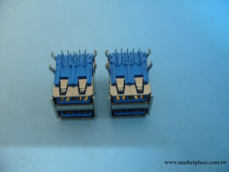 A/F 90度雙層半包3.0版 USB連接器工廠,批發,進口,代購