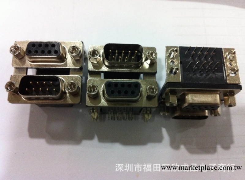 DR9雙層 DB9 上公下母 雙層雙胞胎 連體 彎針焊板 串口連接器工廠,批發,進口,代購