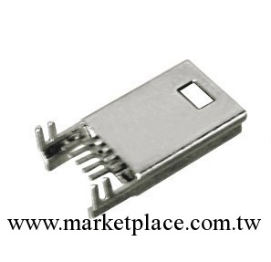 USB連接器USB接插件 MINIUSB 5P公頭B型貼片式 魚叉式工廠,批發,進口,代購
