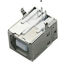 供應USB連接器 USB插座 B母座90度 DIP 廠傢直銷,質優價廉工廠,批發,進口,代購