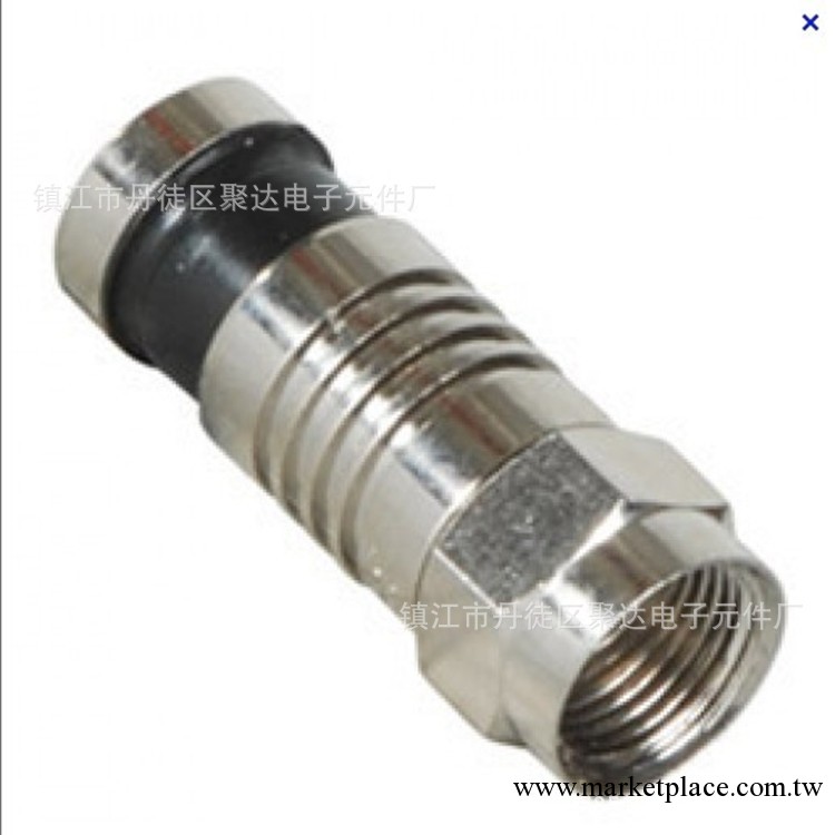 F頭擠壓式防水全銅防水連接器接RG59英制工廠,批發,進口,代購