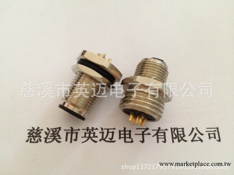 M12連接器，法蘭座A.B.D型，4-8芯工廠,批發,進口,代購