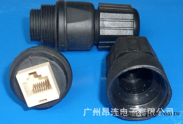 批發RJ45 防水防塵連接器 M25室外ap防水接頭 網線連接直通頭工廠,批發,進口,代購