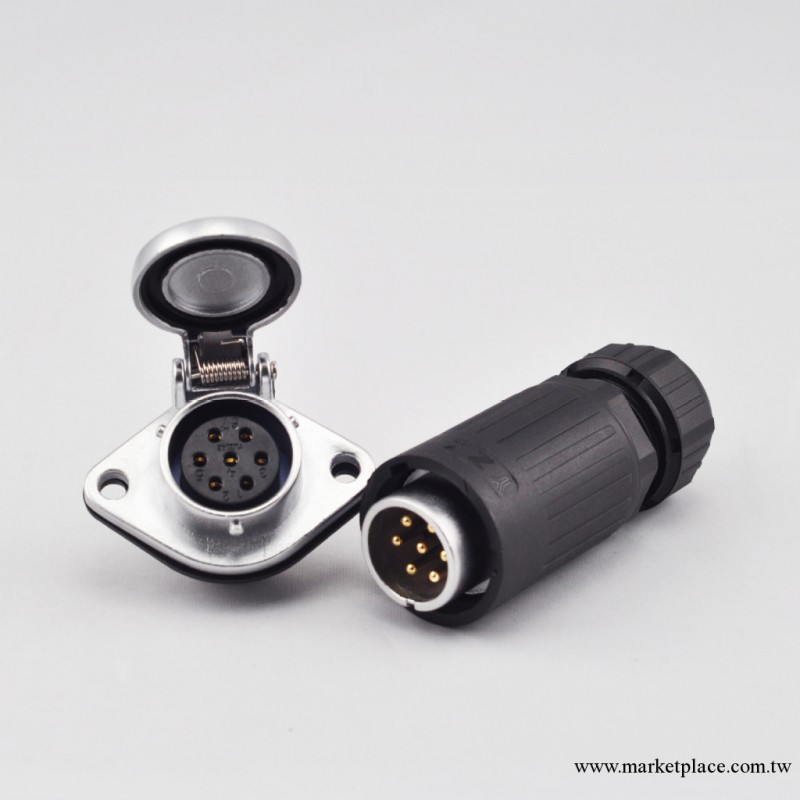 YZK卡口式7芯連接器航空插YA-20-CJ07E-03工廠,批發,進口,代購